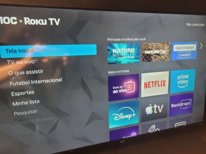 Tv. Smart roku borda infinita