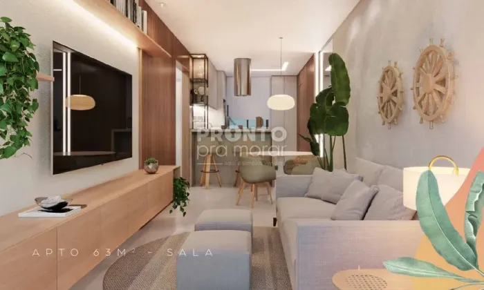 Apartamento com 2 quartos em Cupe