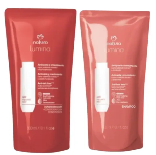 Kit Refil Shampoo + Condicionador Lumina Antiqueda 