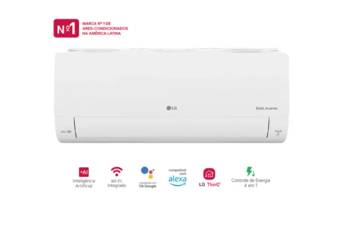 Ar-Condicionado LG AI Dual Inverter Voice 9.000 BTU Frio 220V