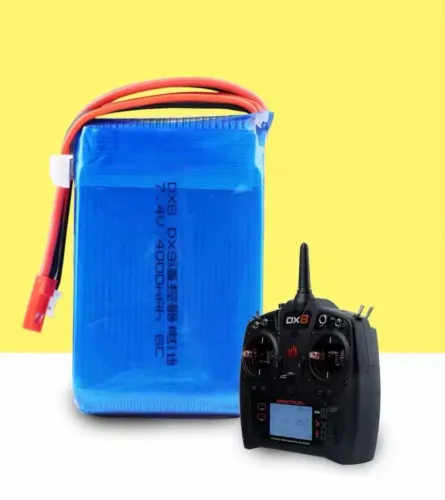 Bateria LiPo 7.4V 4000mAh 8C - Ideal para Rádios Spektrum DX8 e DX9