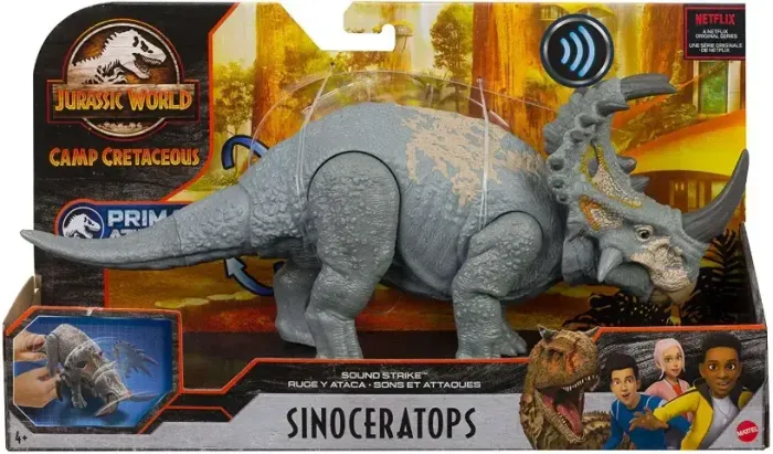 Sinoceratops Verde Claro Jurassic World Mattel Camp Creataceous