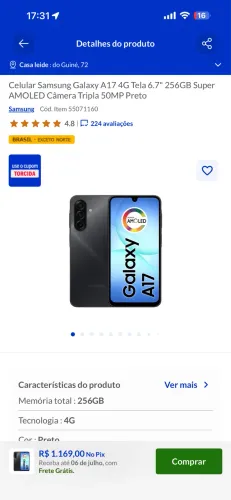 Samsung a17 256gb