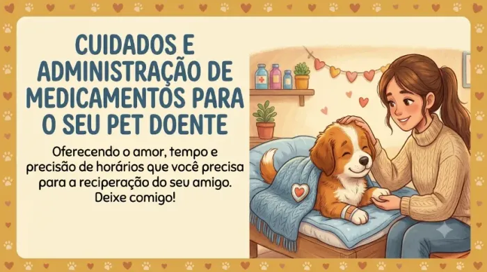 Cuido do seu pet doente com amor ?