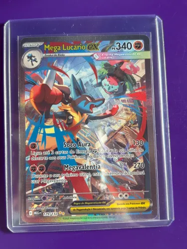 Card Pokémon Mega Lucario EX NM - Colecionador