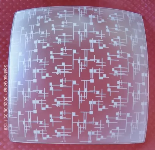 LUMINARIA PLAFON VIDRO 10 PEÇAS