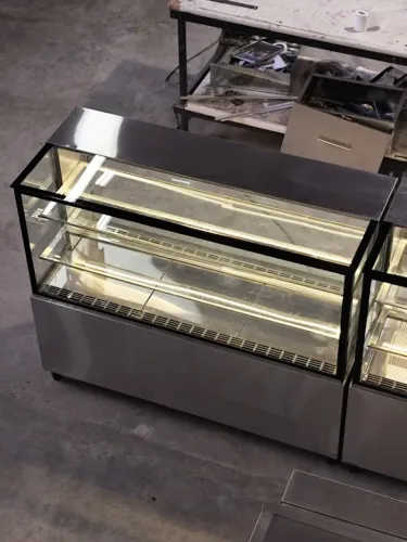 Vitrine Estufa 800mm Inox Atendimento Profissional