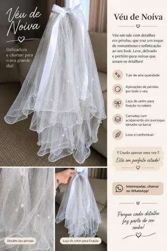 Véu para noiva