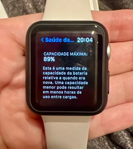 Apple watch serie 3, 38 mm? Cor prata!