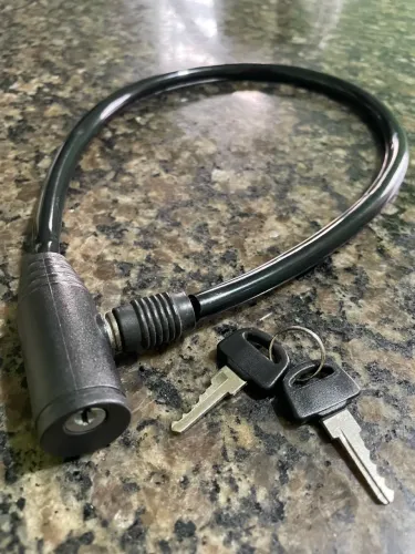Corrente Cadeado p/ Bicicleta e Capacete
