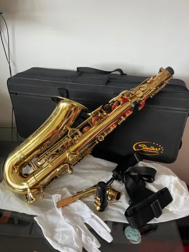 Saxofone alto Shelter laqueado dourado Sgft6430I