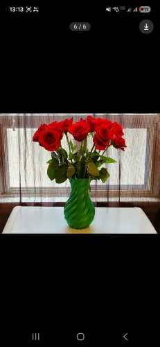 Vaso espiral em PLA 3d leve e resistente