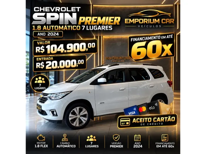 Chevrolet Spin Premier 1.8 8V Econo.flex 5P Aut. 2024