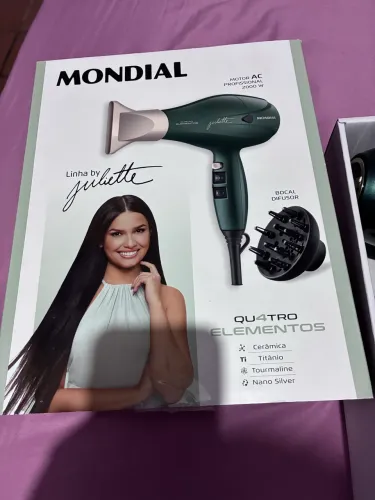 Secador Mondial by Juliette com Difusor ? Semi Novo