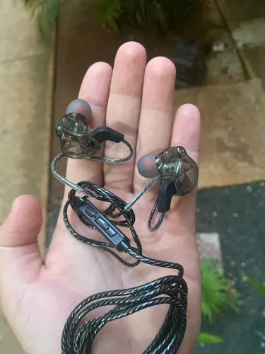 Fone retorno de palco e gamer QKZAK6 original novo lacrado