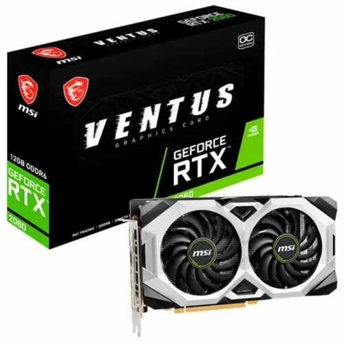 Placa de Vídeo MSI GeForce RTX 2060 Ventus 12GB GDDR6 OC