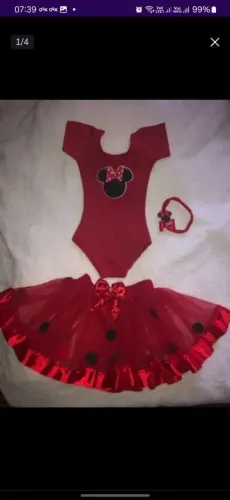 Vestido Minie bebê