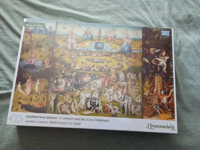 Quebra-Cabeça 2000 Peças - O Jardim das Delícias Terrenas - Hieronysmus Bosch - Toyster