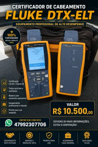 certificador dtx ELT Fluke