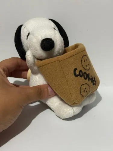 Snoopy Pelúcia Cookie Colecionável