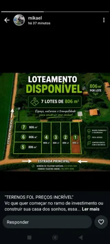 Oportunidade de lotes na cidade Ibiúna bairro Piratuba próximo a represa 3km do lote