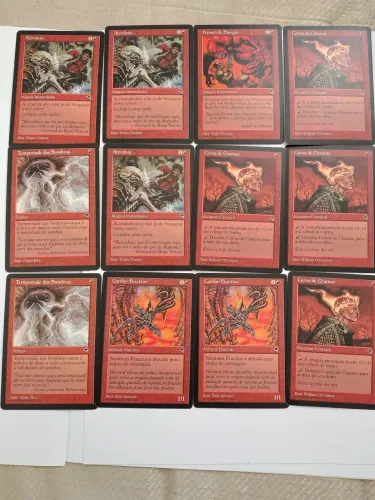 Lote de cartas antigas Magic gathering (MTG) base Deck Goblinsns