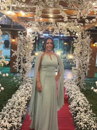 Vestido madrinha verde oliva