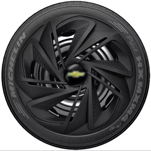 4 Calotas Esportivas Preto Fosco Aro 14