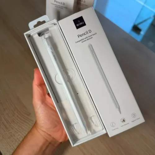 Caneta Para iPad Pencil Original Wiwu Com Rejeição De Palma 