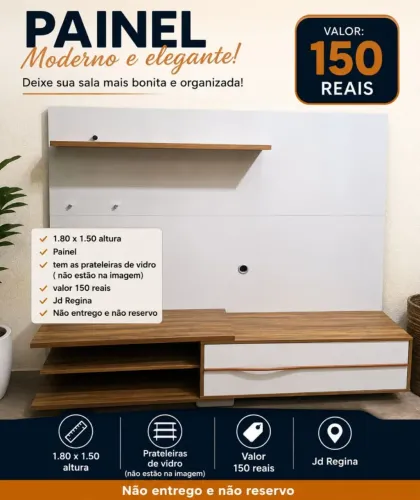 Painel usado com algumas marcas de uso