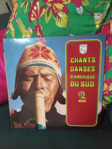 LP disco vinil duplo importado francês Músicas tradicionais América do Sul