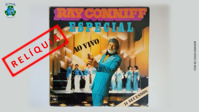 RAY CONNIFF, disco de vinil, álbum ?Especial, Ao Vivo?, 1979, 14 sucessos.