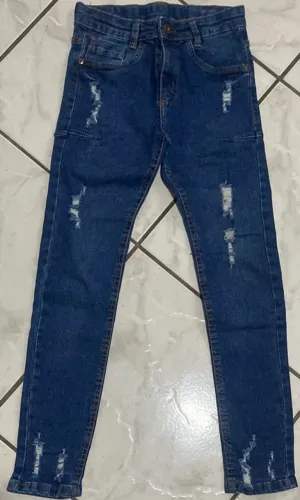 Calça jeans masc infantil Denin - TAM 10