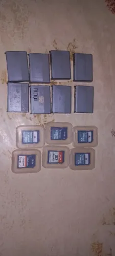 vendo lotes de bateiras e cartao de memoria palme top 