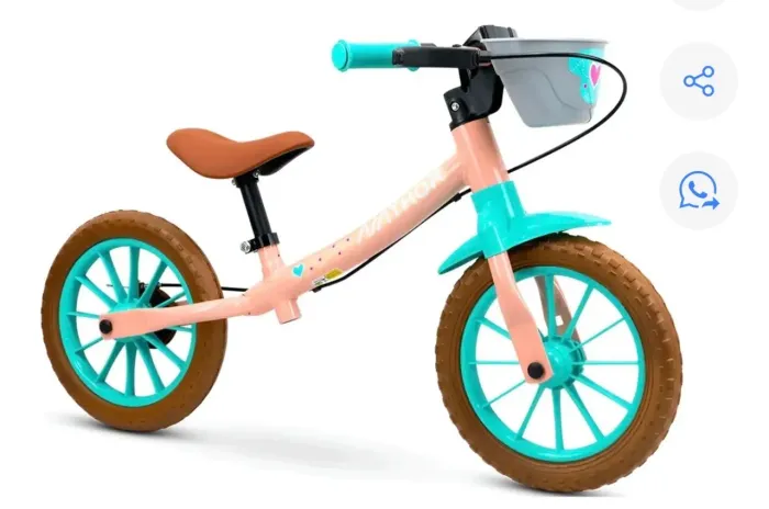 Bicicleta de equilíbrio e triciclo 