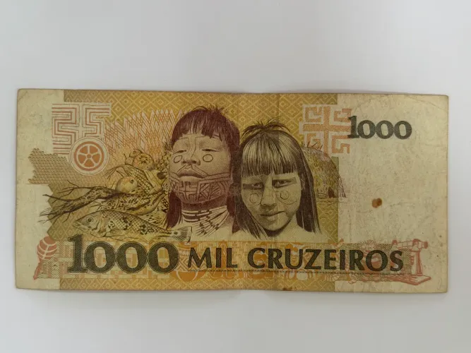 Cédula Antiga 1.000 Cruzeiros Cândido Rondon Original