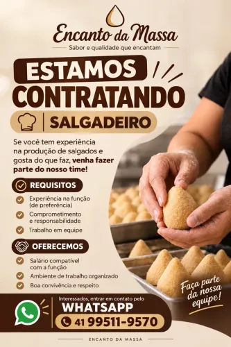 Vaga para salgadeiro