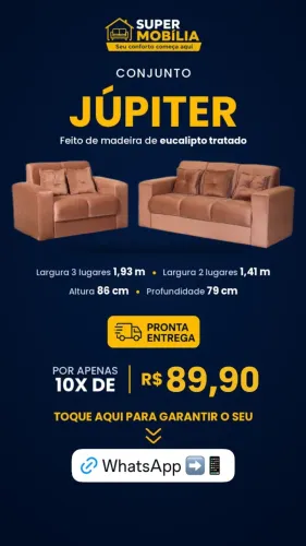 Sofá 2x3 lugares