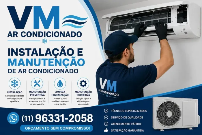 Instalação e manutenção de ar condicionado e parte elétrica industrial e residencial 