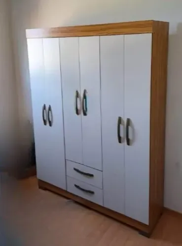 Guarda Roupa Casal 6 Portas com Pés (NOVO) Entrega Grátis!