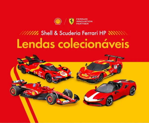 Carrinhos de coleção Shell / Ferrari de controle remoto