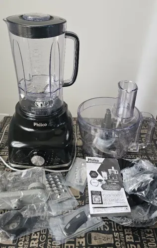 Multiprocessador Philco 1700W 9 em 1 - Preto