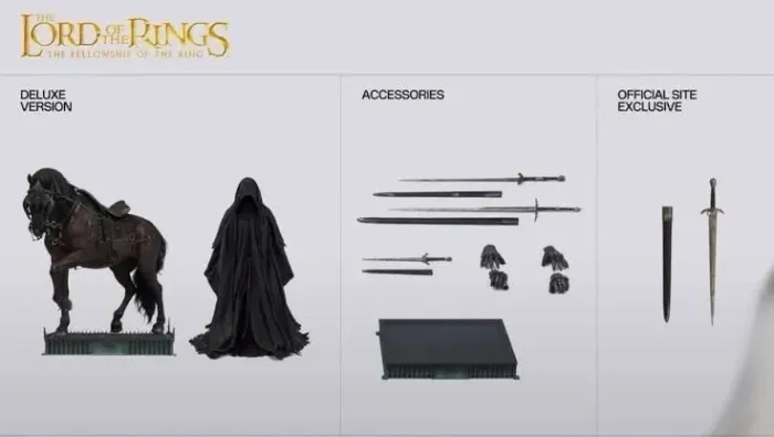 Nazgul delux com cavalo Inart o senhor dos anéis