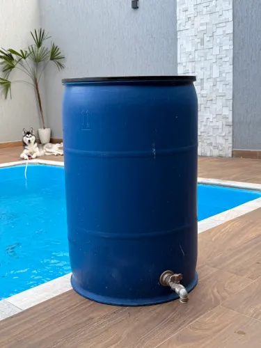 Bombona De Agua 200lt Azul C/ Torneira