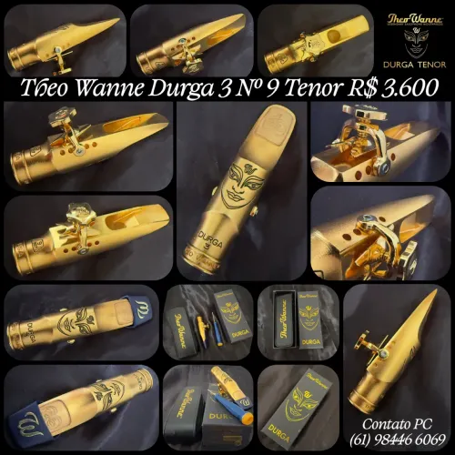  Boquilha para Sax Tenor Theo Wanne DURGA 3 nº 9 - ORIGINAL, Impecável 