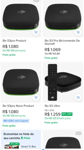 STV S3 PRO CAIXA INTELIGENTE TV B O X