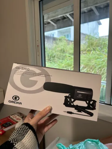 Microfone para câmeras DSLR e camcorders Greika GK-SM10