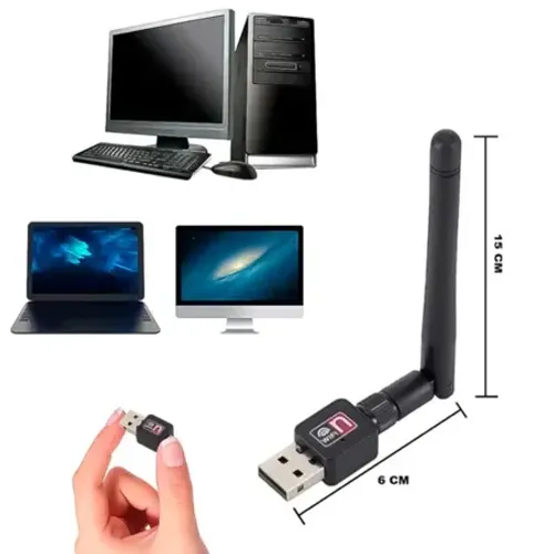 Antena Wireless Adaptador Receptor Para PC Notebook Usb 2.0