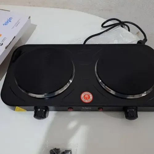 Fogão Elétrico de Mesa Elgin 2 Bocas - Semi Novo