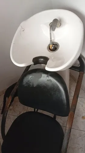 Lavatório de porcelana para salão de beleza